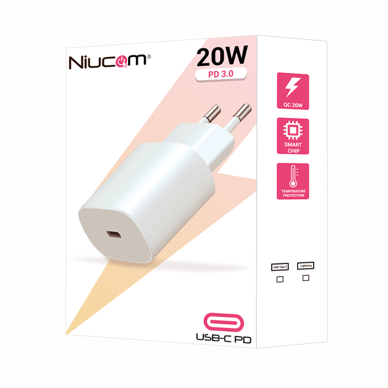 NIUCOM: Cargador de 20W USB-C PD