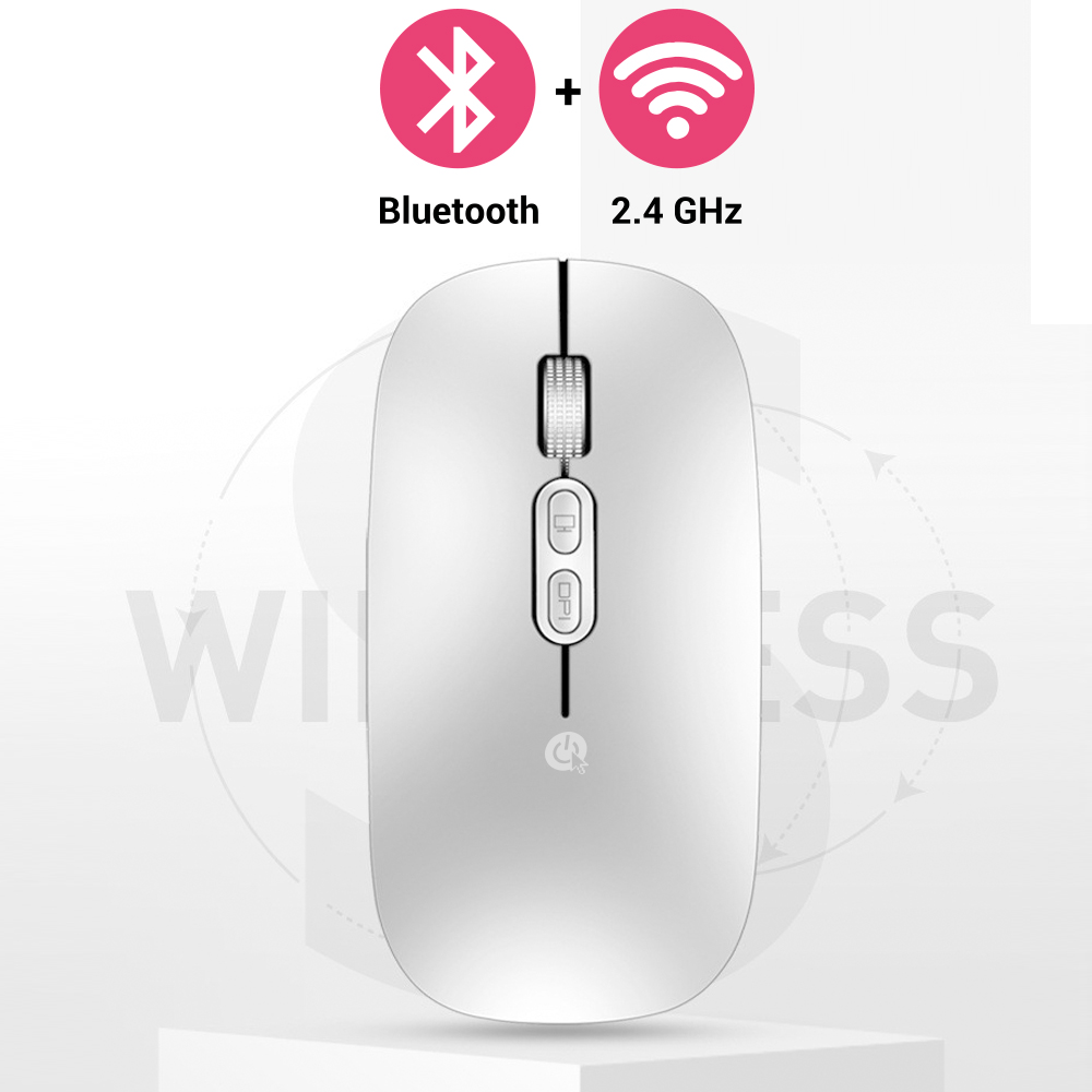 ratón inalámbrico Niucom con conexión Bluetooth y 2.4GHz
